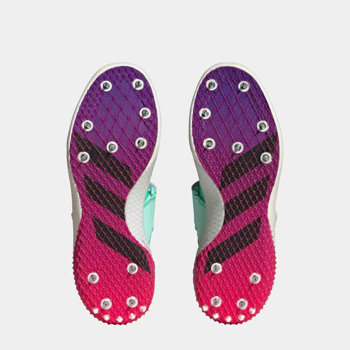 Bottom view of Adidas Adizero Javelin Shoes.
