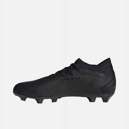Side medial view of Adidas Predator Accuracy 3 Firm Ground Soccer Cleats.