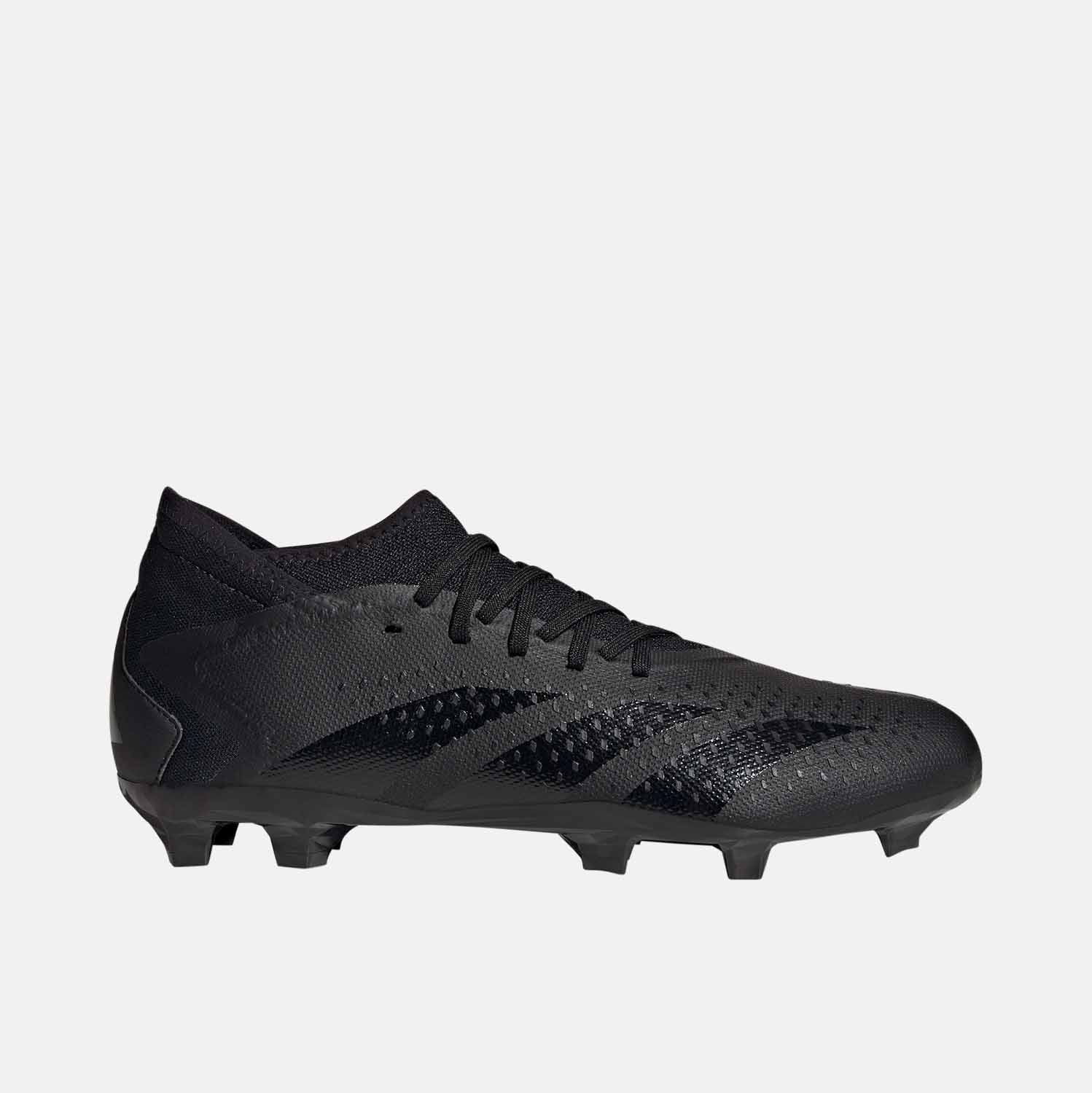 Side view of Adidas Predator Accuracy 3 Firm Ground Soccer Cleats.