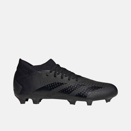 Side view of Adidas Predator Accuracy 3 Firm Ground Soccer Cleats.