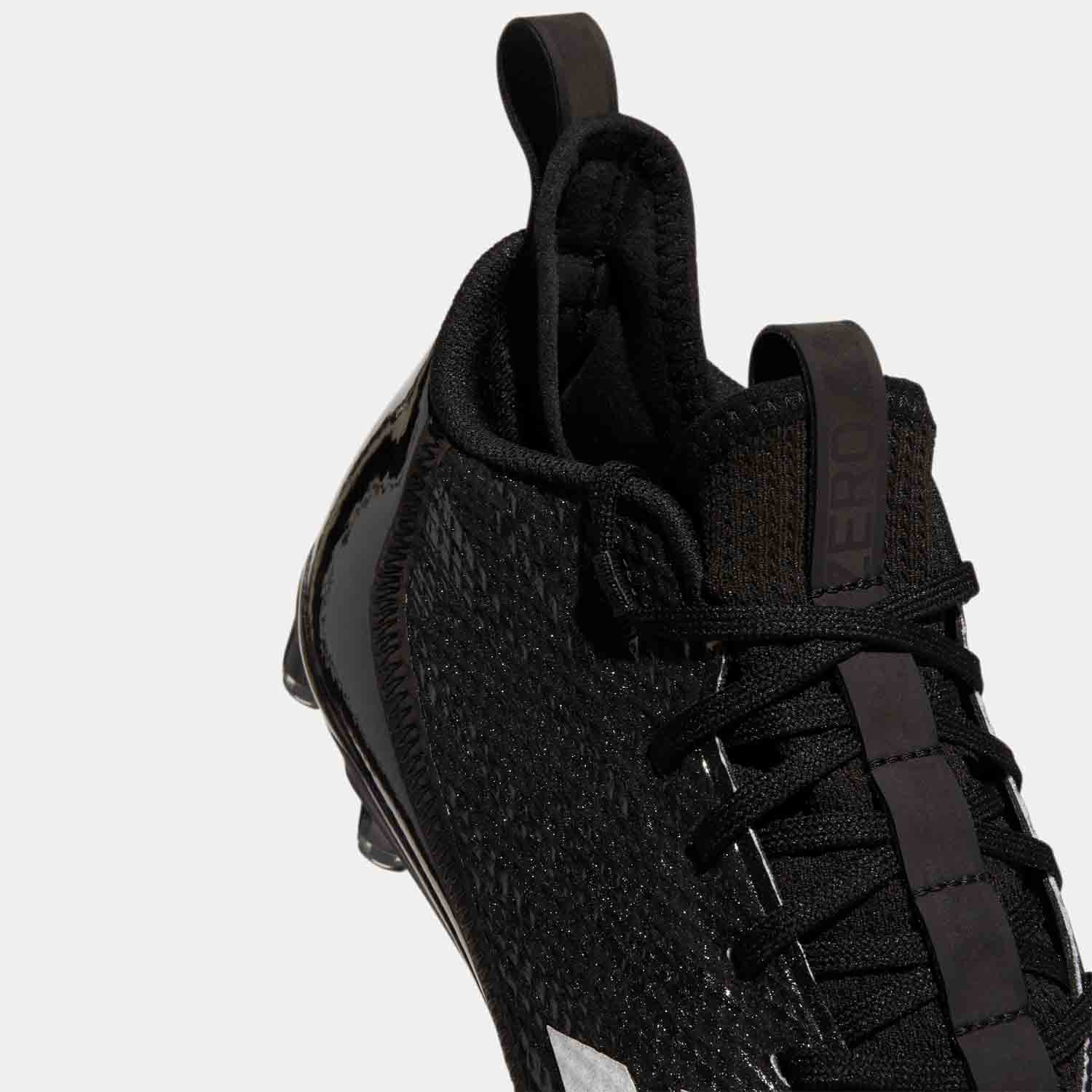 Up close, front view of the Men's Adidas Adizero 23 Scorch Football Cleats.