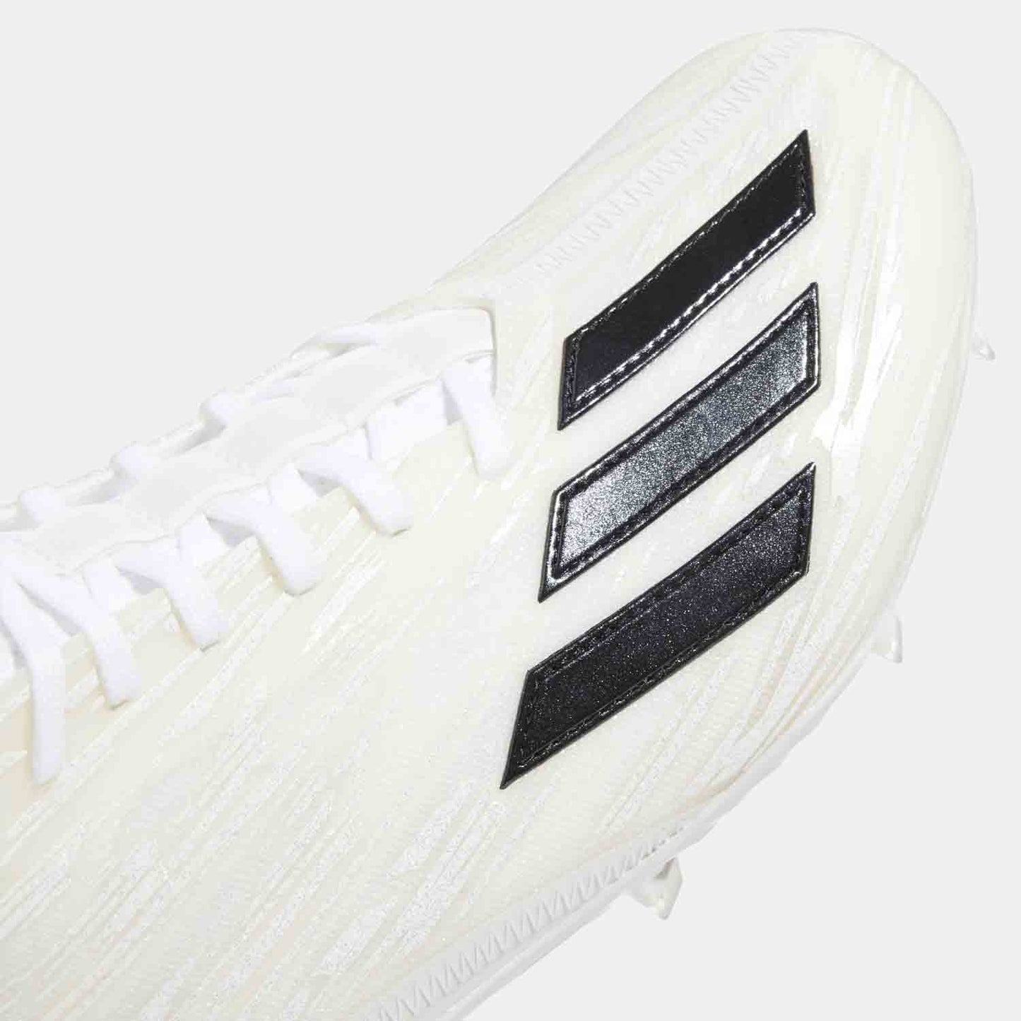Up close, front view of the Adidas Adizero Football Cleats.