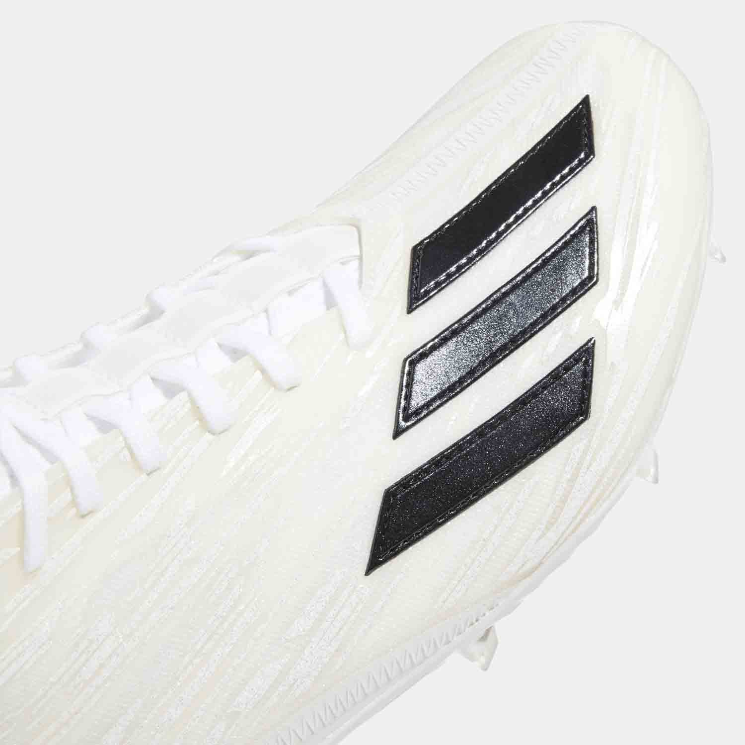 Up close, front view of the Adidas Adizero Football Cleats.