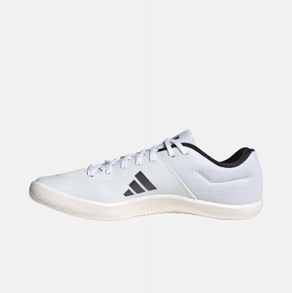 Side medial view of Adidas Throwing Shoes.