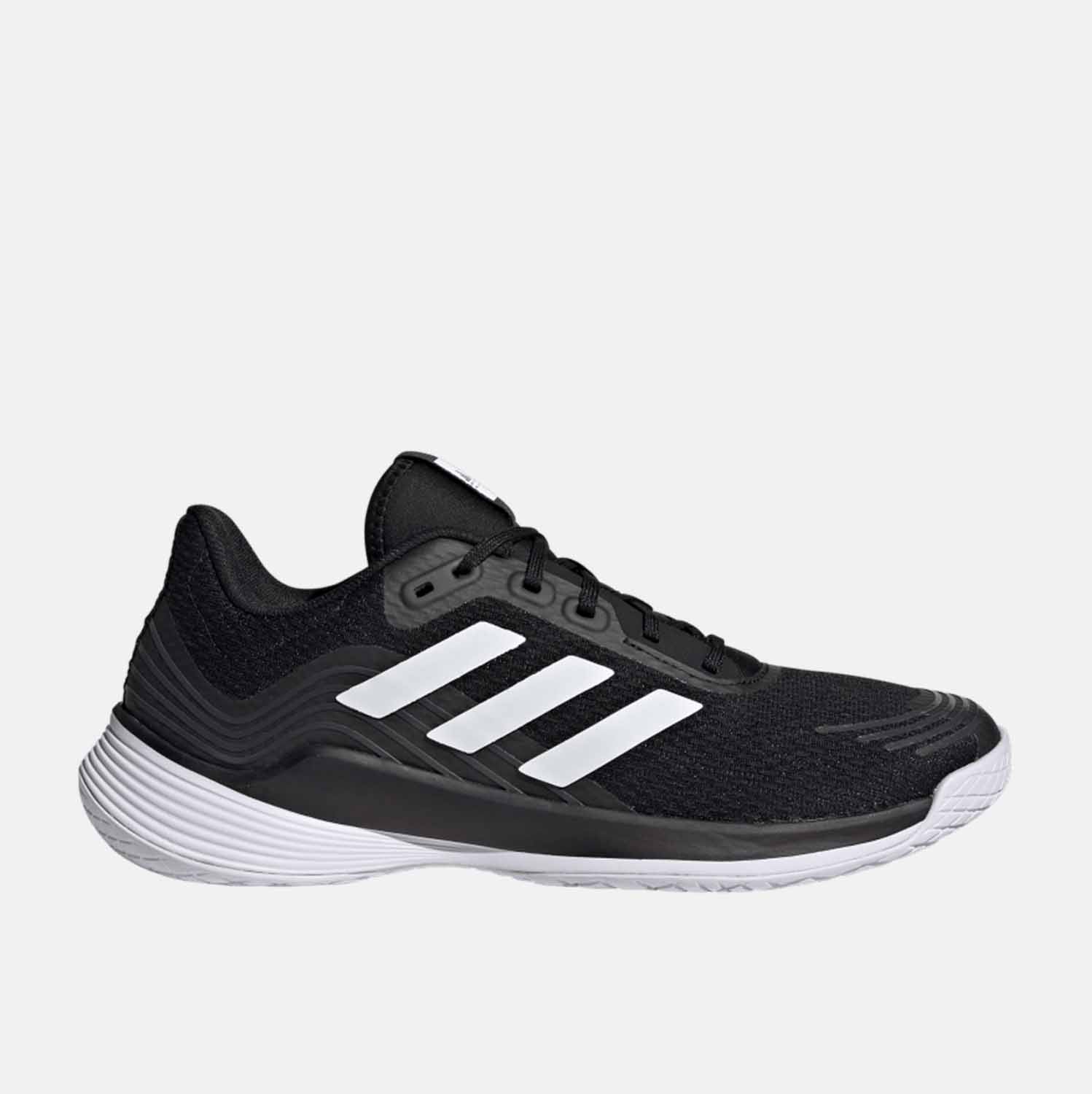 Side view of Women's Adidas Novaflight Volleyball Shoes.