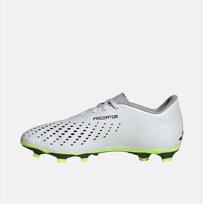 Side medial view of Adidas Predator Accuracy 4 Soccer Cleats.