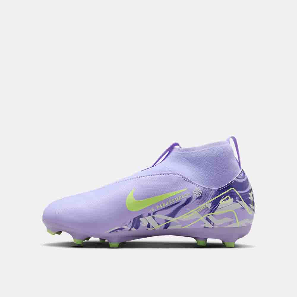 Side medial view of the Kids' Mercurial Superfly 10 Academy Soccer Cleats.