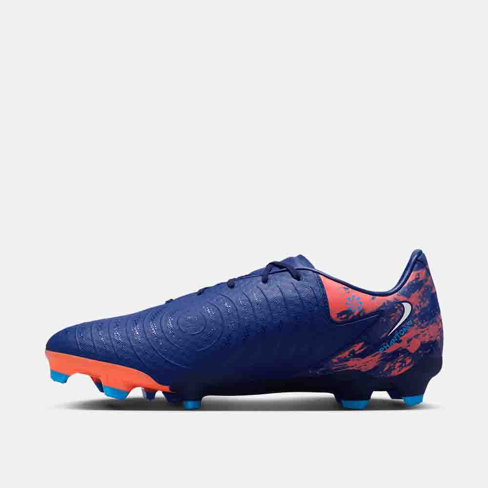 Side medial view of the Nike Phantom GX 2 Academy "Erling Haaland" Soccer Cleats.