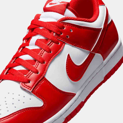 Up close, front view of the Men's Nike Dunk Low Retro.
