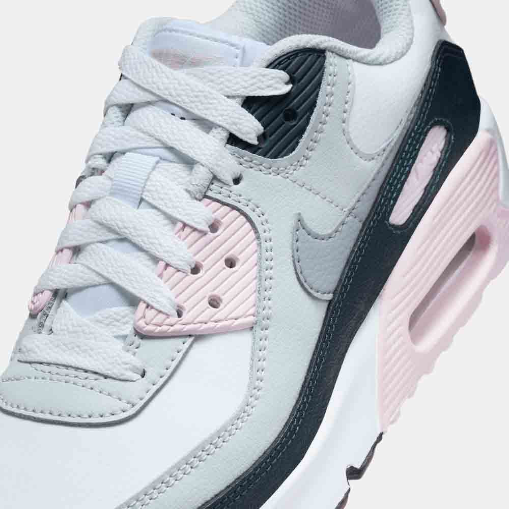 Up close, front view of the Nike Kids' Air Max 90.