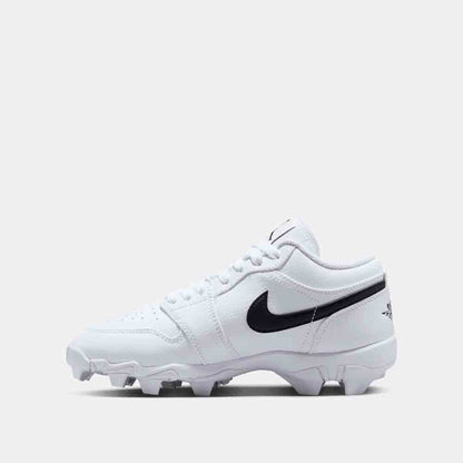 Side medial view of the Kids' Jordan 1 Low Football Cleats.