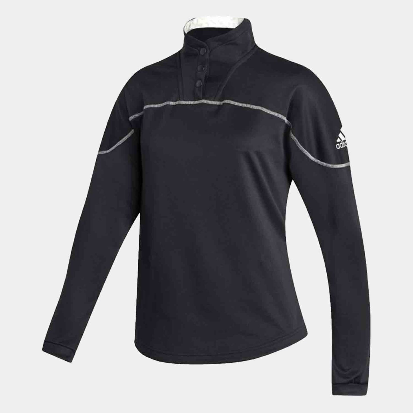 Adidas Women's Stadium 1/4 Zip Snap Sleeve - SV SPORTS