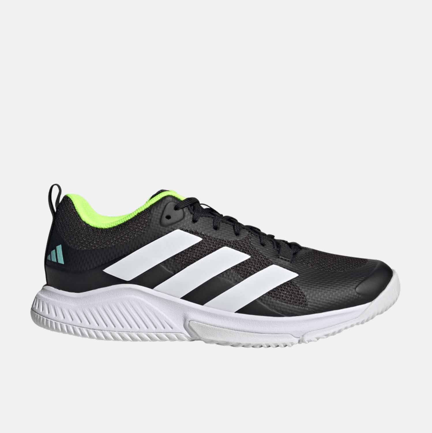 Side view of Women's Adidas Court Team Bounce 2.0.