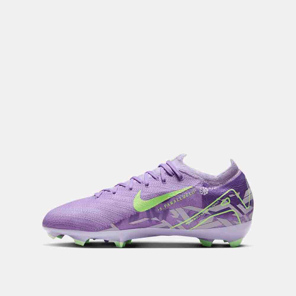 Side medial view of the Kids' Nike Mercurial Vapor 16 Pro Soccer Cleats.
