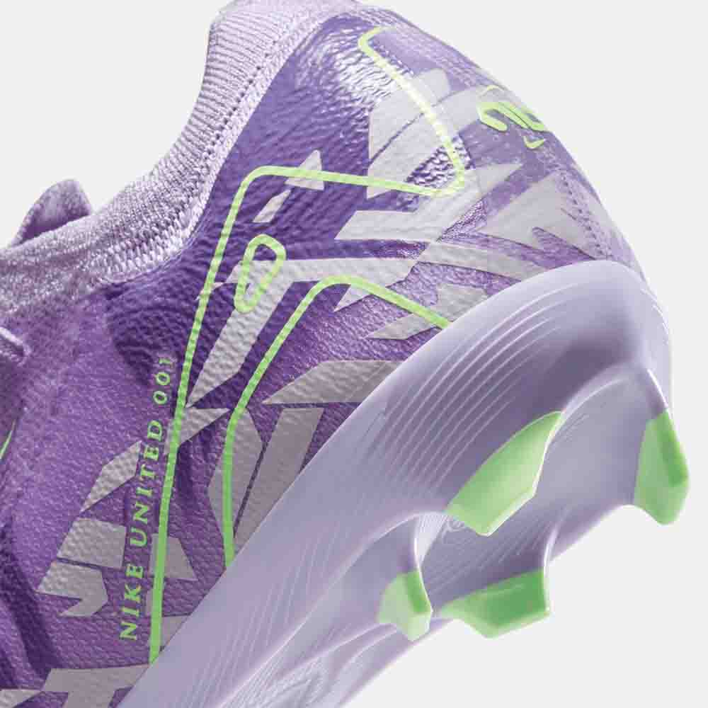 Up close, rear view of the Kids' Nike Mercurial Vapor 16 Pro Soccer Cleats.
