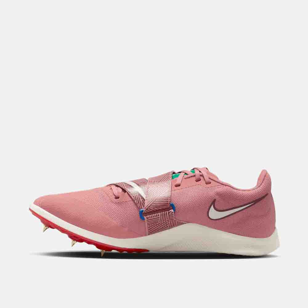 Side medial view of the Nike Rival Jumping Spikes.