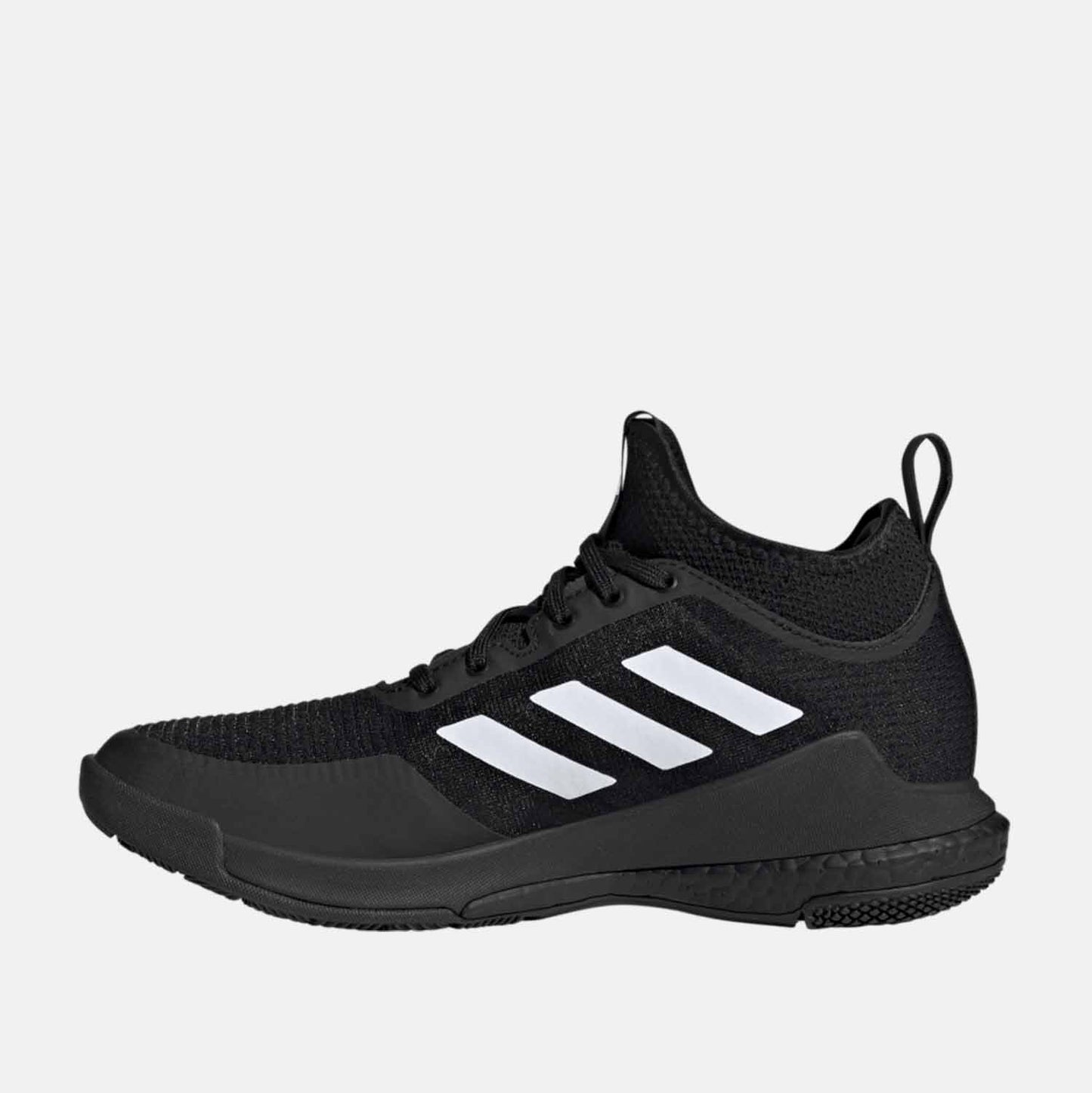Women's Crazyflight Mid Volleyball Shoes, Core Black/White - SV SPORTS