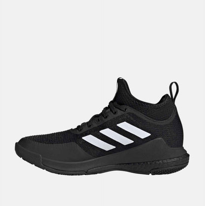 Women's Crazyflight Mid Volleyball Shoes, Core Black/White - SV SPORTS