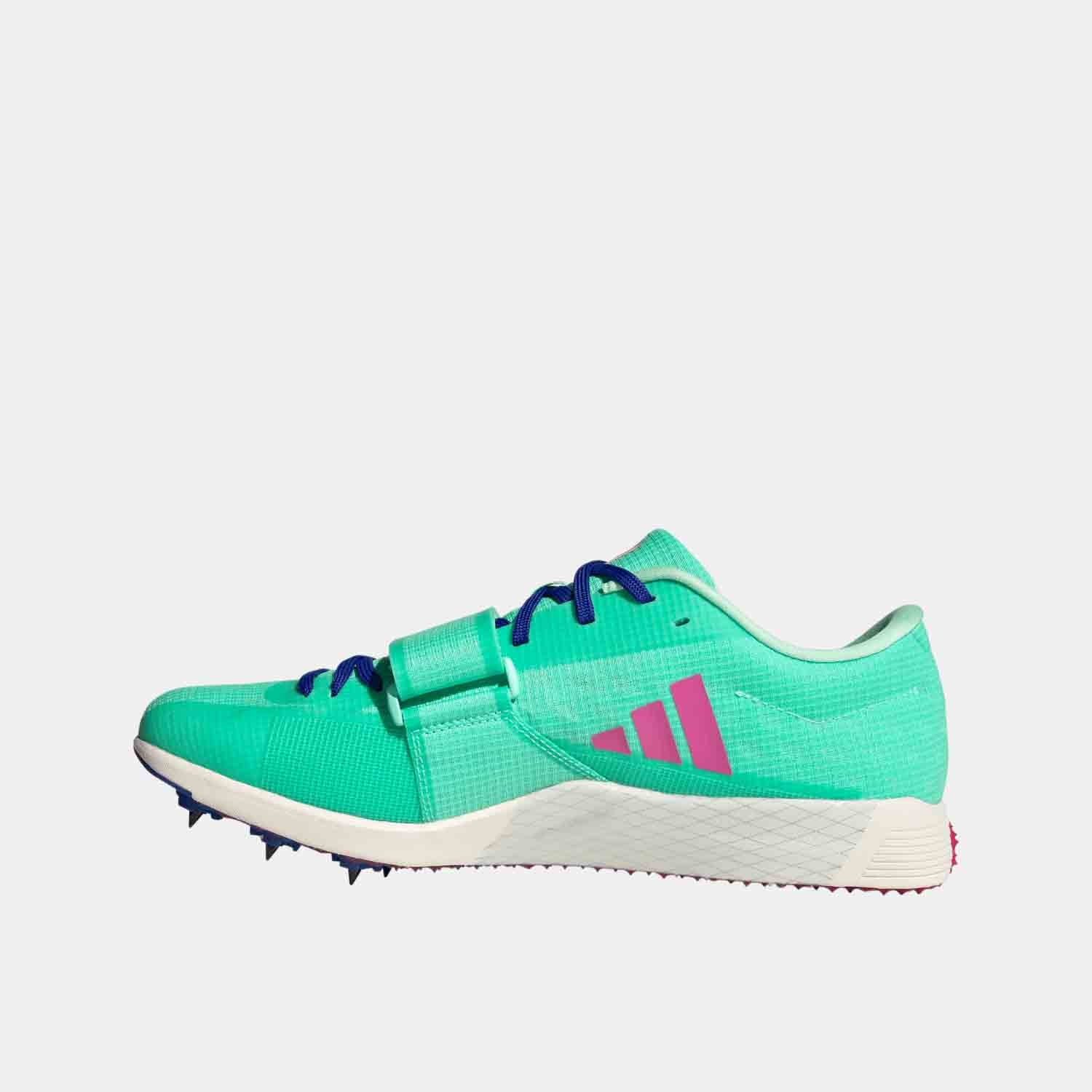 Side medial view of Adidas Adizero Triple Jump and Pole Vault Shoes.