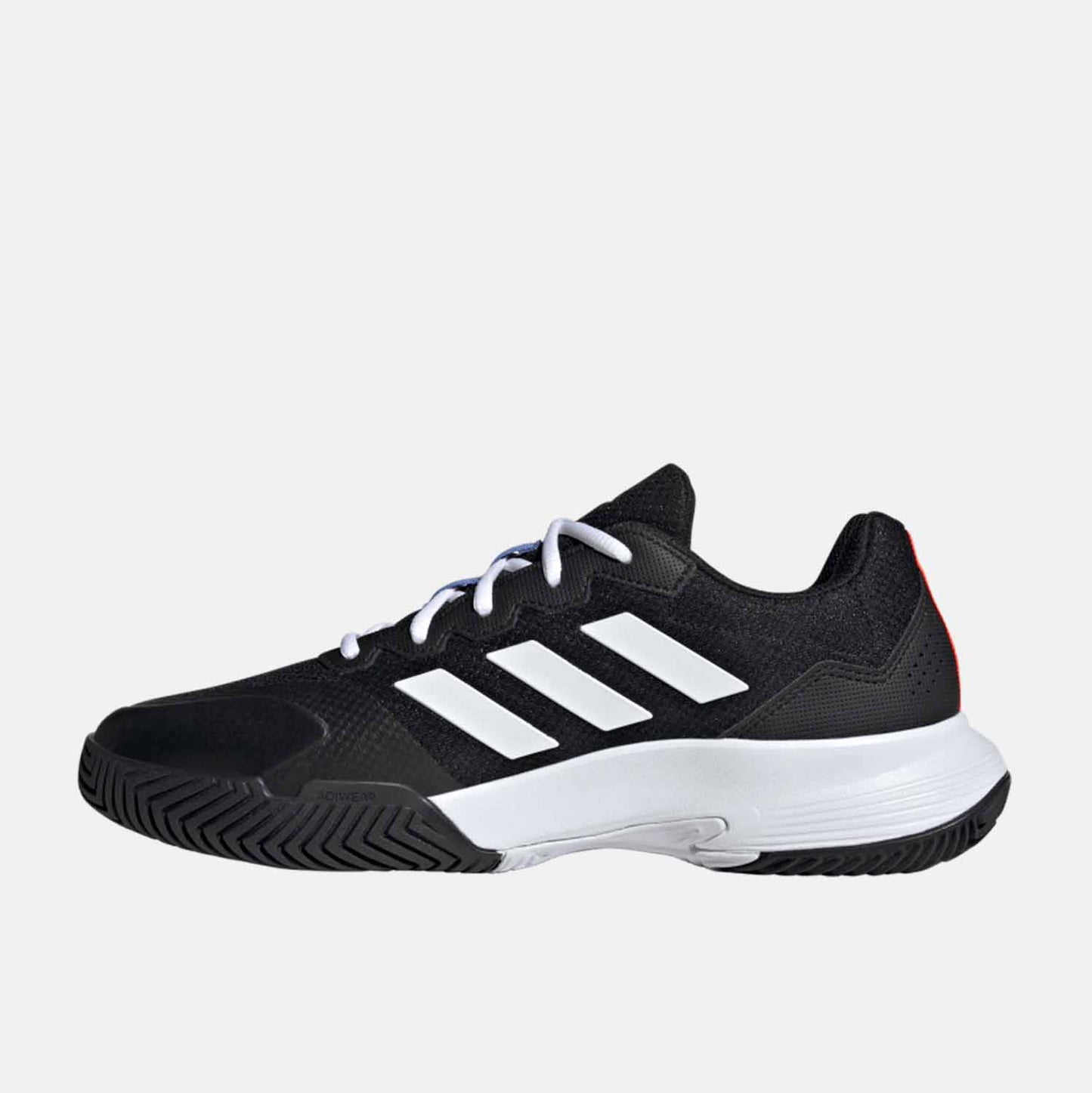 Side medial view of Men's Adidas Gamecourt 2.0 Tennis Shoes.