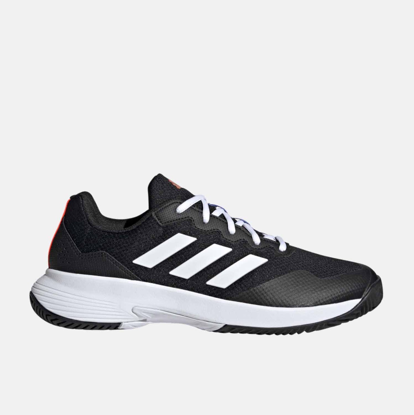 Side view of Men's Adidas Gamecourt 2.0 Tennis Shoes.