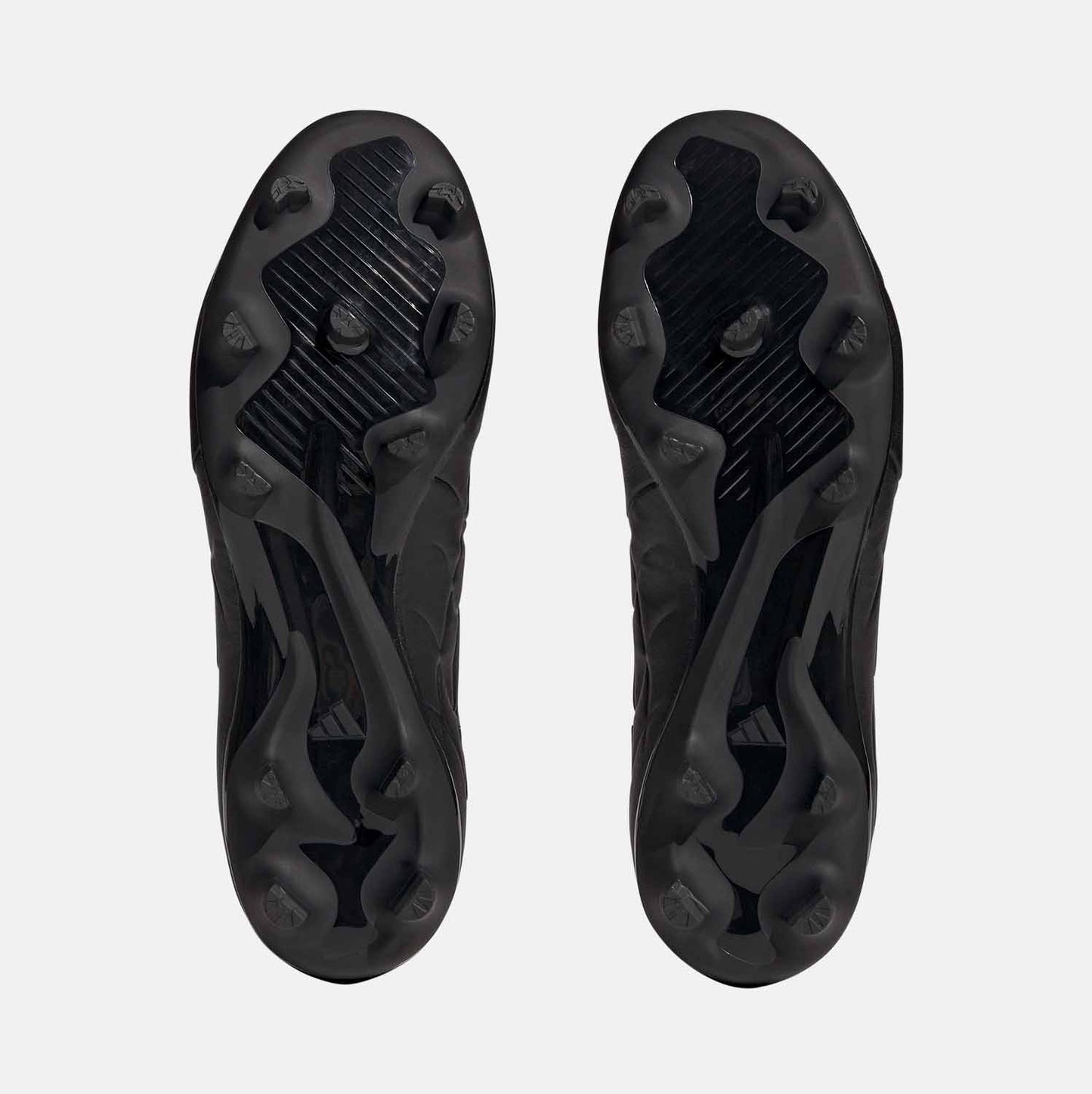 Bottom view of Adidas Copa Pure 3 Firm Ground Soccer Cleats.