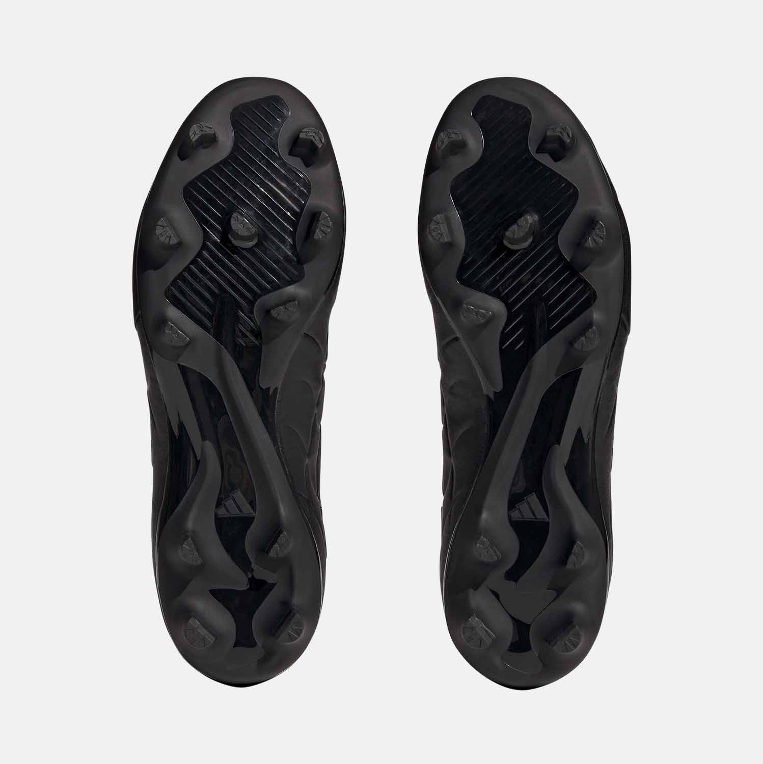 Bottom view of Adidas Copa Pure 3 Firm Ground Soccer Cleats.
