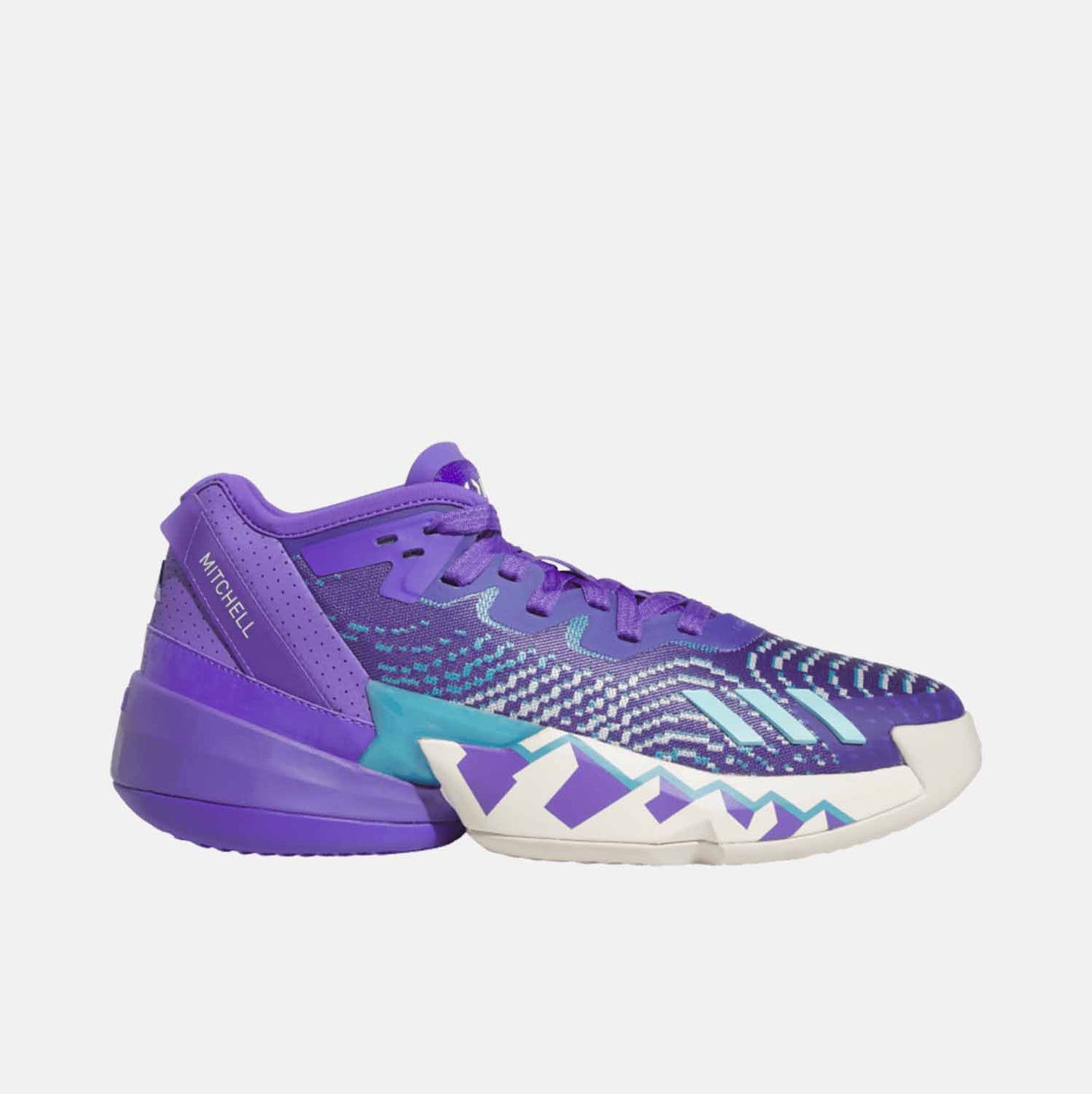 Side view of Men's Adidas D.O.N. Issue 4 Utah Inspired Basketball Shoes.