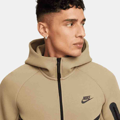 Up close, front view of the Nike Men's Full-Zip Windrunner Hoodie.