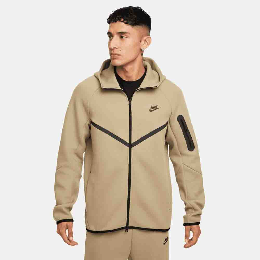 Front view of the Nike Men's Full-Zip Windrunner Hoodie.