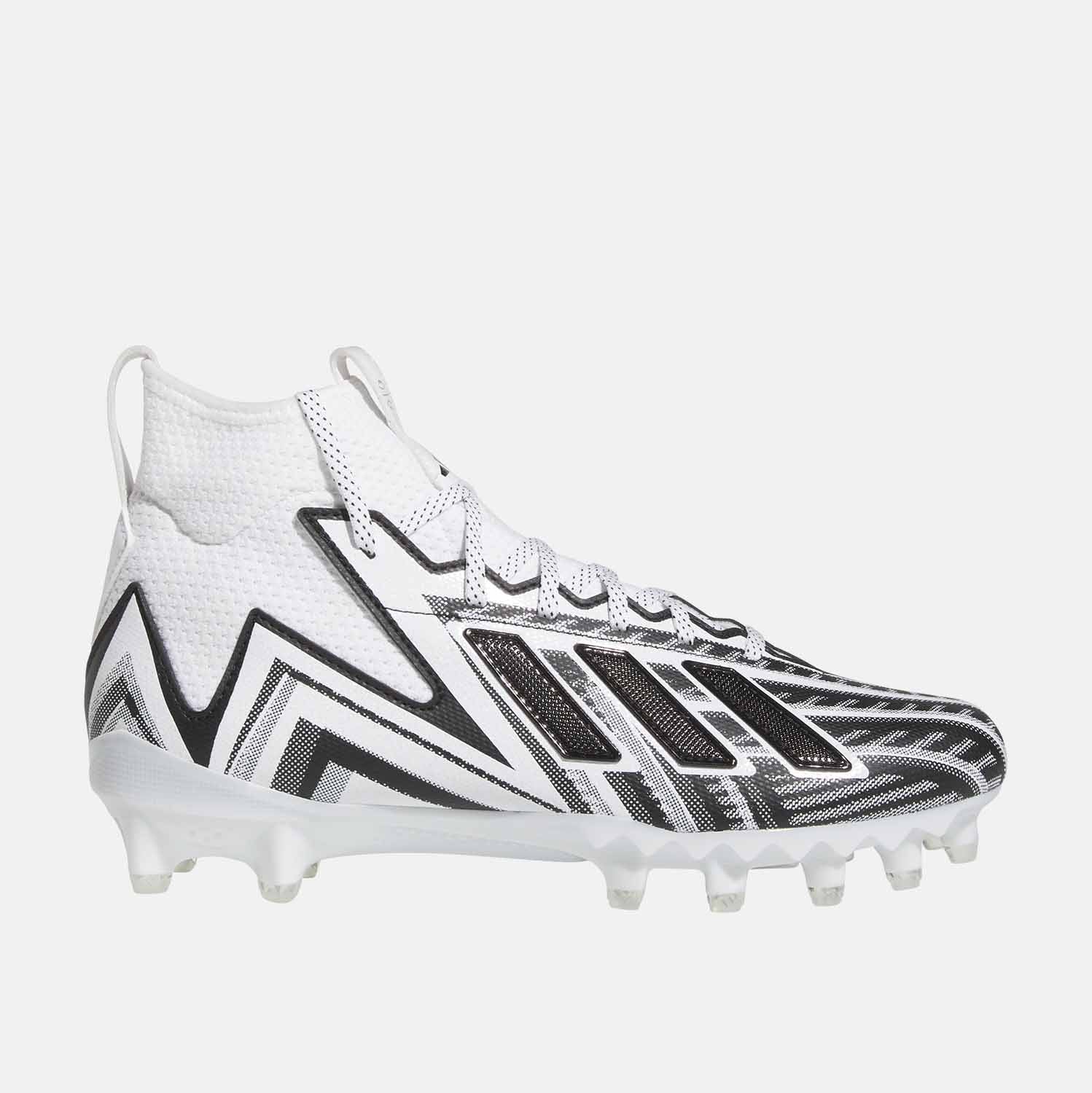 Men's Freak 23 Football Cleats, White/Black - SV SPORTS