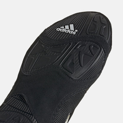 Bottom view of the Adidas Adizero Mat Wizard 6 Wrestling Shoes.