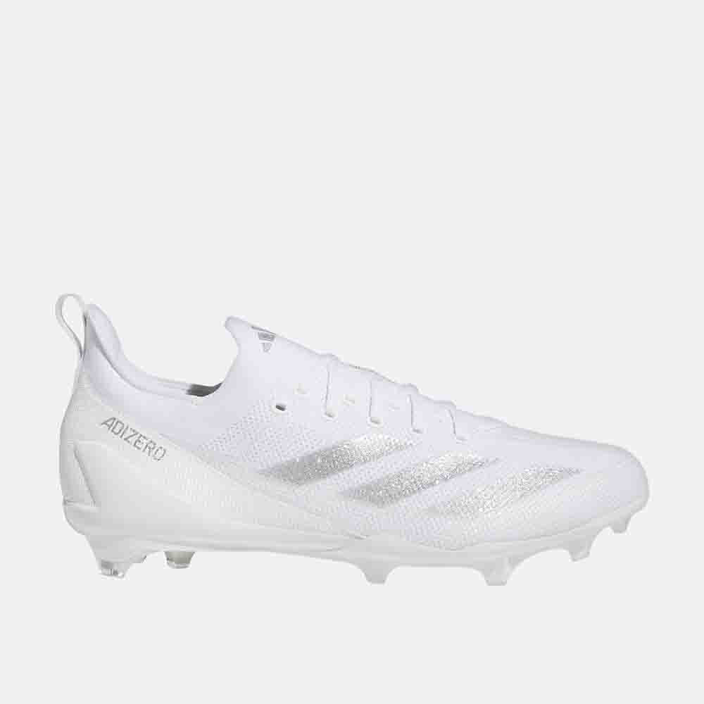 Side view of the Adidas Men's Adizero Electric+ Football Cleats.