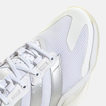 Up close, front view of the Adidas Women's Stabil 16 Indoor Shoes.