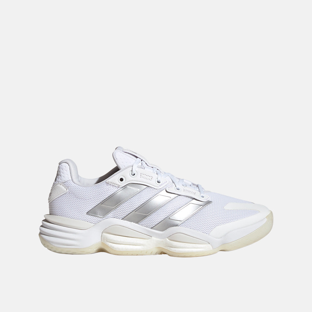 Side view of the Adidas Women's Stabil 16 Indoor Shoes.