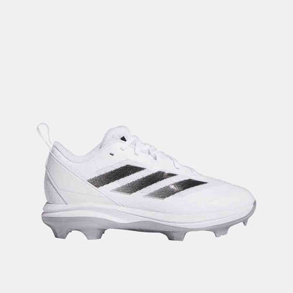 Side view of the Kids' Adidas Adizero Instinct TPU Baseball Cleats.