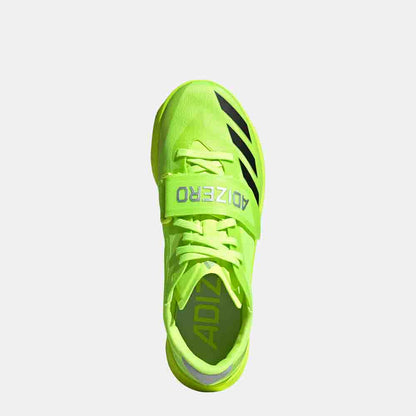 Top view of the Adidas Adizero Triple Jump/Pole Vault Spikes.