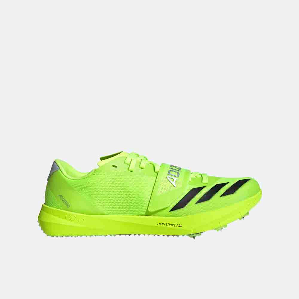 Side view of the Adidas Adizero Triple Jump/Pole Vault Spikes.