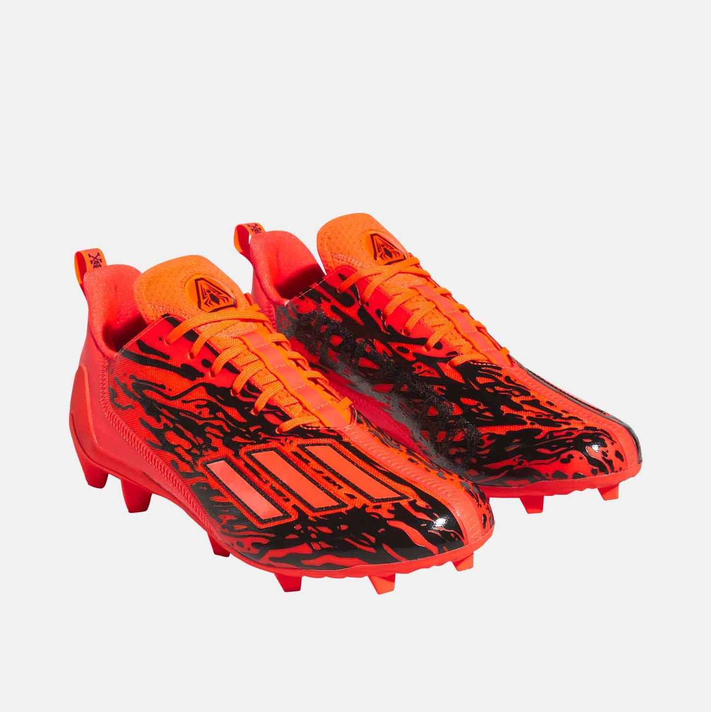 Front view of Adidas Adizero 12.0 Poison Football Cleats.