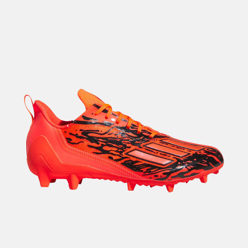 Men's Adizero 12.0 Low Pick Your Poison Football Cleats, Solar Red