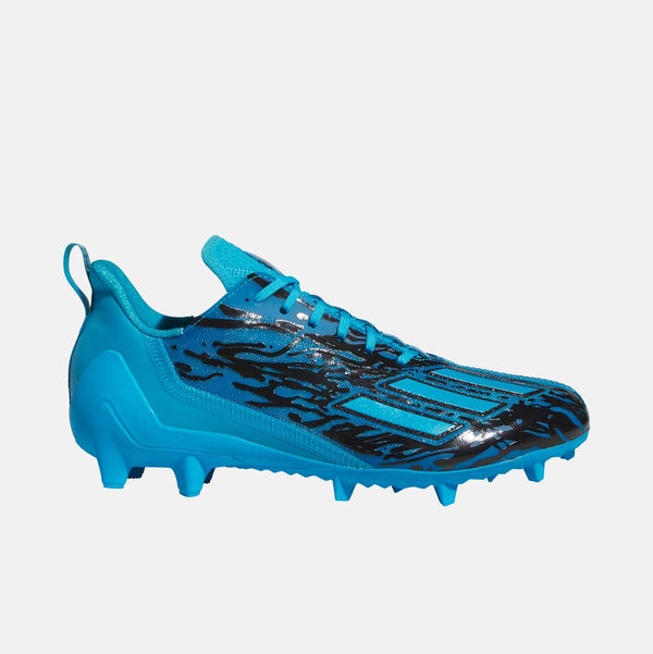 Men's Adizero 12.0 Low Pick Your Poison Football Cleats, Panther Cyan