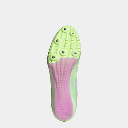 Bottom view of Adidas Sprintstar Sprinting Spikes.
