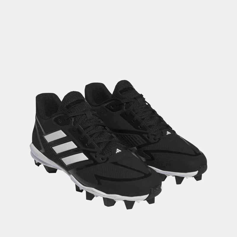 adidas Men's Icon 8 MD Baseball Cleats - Black/White / 9 adidas Men's Icon 8 MD Baseball Cleats - Black/White / 9