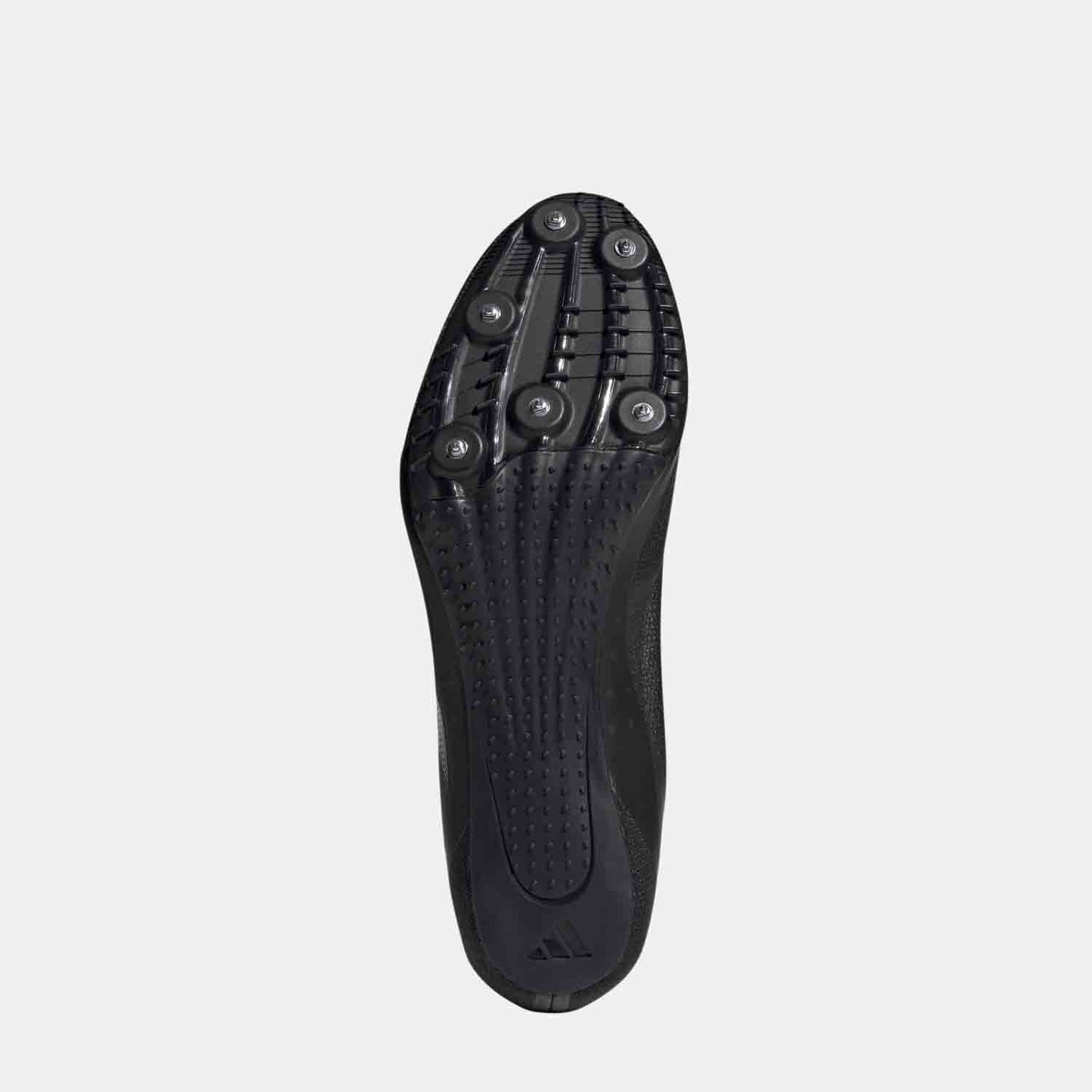 Bottom view of Adidas Sprintstar Sprinting Spikes.