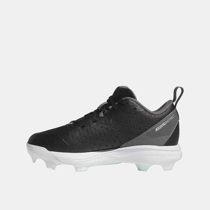 Side medial view of the Kids' Adidas Adizero Instinct TPU Baseball Cleats.