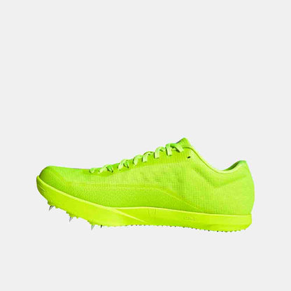 Side medial view of the Adidas Adizero Long Jump Spikes.