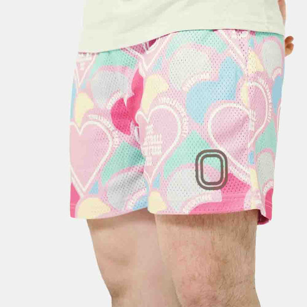 Front view of the Overtime I Love Basketball Shorts.