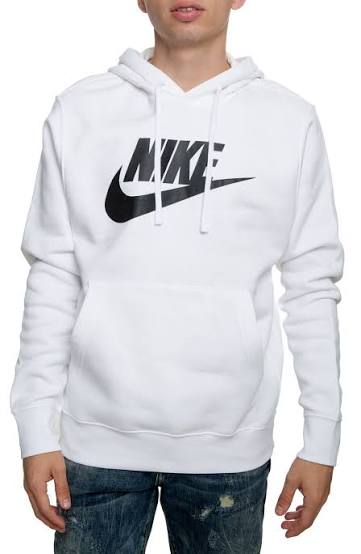 MEN'S NIKE SPORTSWEAR CLUB PULLOVER HOODIE-BIG LOGO ON CHEST