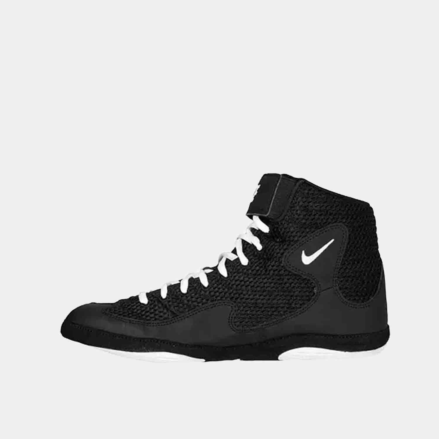 Side medial view of Men's Nike Inflict Wrestling Shoes.