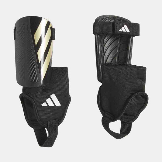 Kids' Tiro Match Shin Guards, Black/Gold Metallic/White